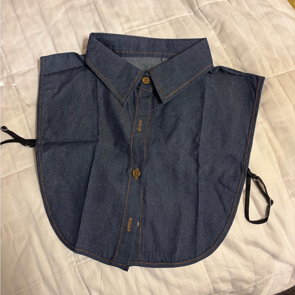 Denim Blue Detachable Collar